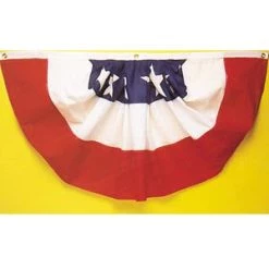 Vendor-unknown Patriotic Flag Fan Drape 3' X 6' Plastic