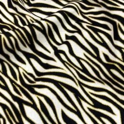 Theatre House Cotton Non-Stretch Lurex Zebra Design