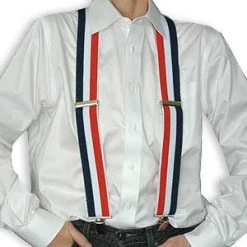 Vendor-unknown Red, White And Blue Suspenders