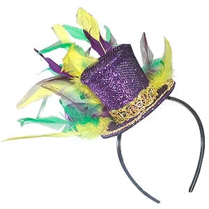 Vendor-unknown Mini Mardi Gras Hat Topper 1 Vendor-unknown Mini Mardi Gras Hat Topper