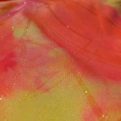 Theatre House Nylon Spandex Tie Dye Design With Clear Glitters Newest Products