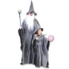 Vendor-unknown Grey Wizard Robe & Hat Capes And Robes