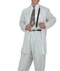 Pony Express White Zoot Suit Adult Costume Newest Products