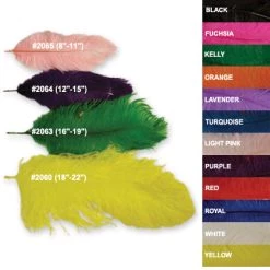 Zucker Feather Products Ostrich Plume 8-11 Feather Boas