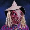 Be Something Studios Scare Crow Mask W/Hat & Straw