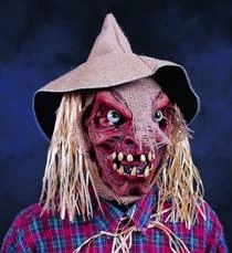 Be Something Studios Scare Crow Mask W/Hat & Straw