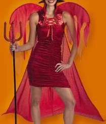 Disguise Red Vinyl Winged Devil Cape Newest Products