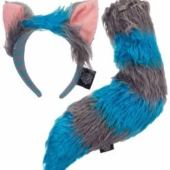 Disney Alice Through The Looking Glass Deluxe Cheshire Cat Ears Headband & Tail Kit