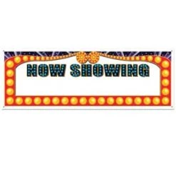 Vendor-unknown Hollywood Now Showing Sign Banner