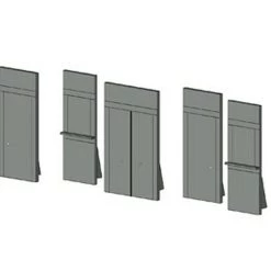 Theatre House Table Top Scenic Design: 5pc Door Set (Stage Planning & Design)