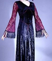 Fun World Goth Lace Vamp Adult Costume