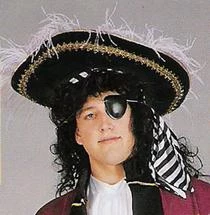 RC Costumes Deluxe Pirate Hat W/Plume