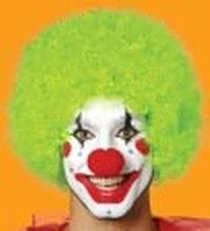 Paper Magic Group Newest Products Solid Color Curly Clown Wig - Green