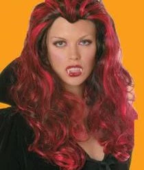 Paper Magic Group Red Curly Vampire Wig