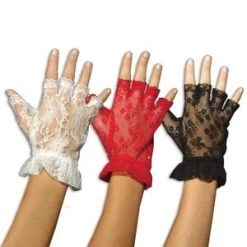 Vendor-unknown Accessories Lace Fingerless Gloves