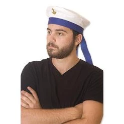 Vendor-unknown Sailor Hat W/Blue Ribbon