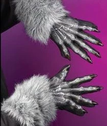 Fun World Newest Products Silver Werewolf Hands