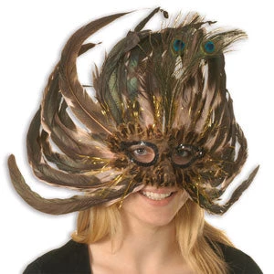 Zucker Feather Products Fancy Peacock Feather Mask 1 Zucker Feather Products Fancy Peacock Feather Mask