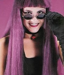 Fun World Long Gothic Wig - Purple