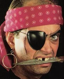 Fun World Satin Eye Patch And Earring Set 1 Fun World Satin Eye Patch And Earring Set