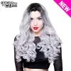 RockStar LACE FRONT CURLY DARK ROOTS WIG- SILVER Accessories