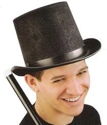 Forum Novelties Newest Products Black Felt Top Hat - Adult