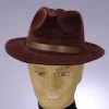 Forum Novelties Newest Products Brown Flocked Gangster Hat