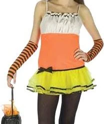 Fun World Teen Candy Corn Witch Costume