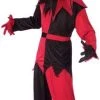 Fun World Adult Red Twisted Jester Costume