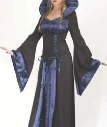Fun World Newest Products Blue Vampiress Satin Adult Costume