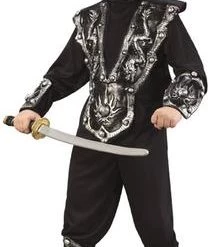 Fun World 3-D Antique Silver Ninja Child Costume Newest Products
