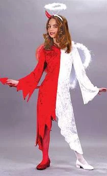 Fun World Child Naughty And Nice Costume 1 Fun World Child Naughty And Nice Costume