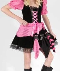 Fun World Newest Products Pink Punk Pirate Girls Costume