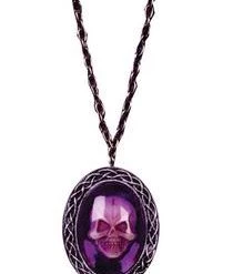 Fun World Newest Products Purple Gothic Skull Necklace