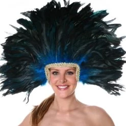 Zucker Feather Products Headdress With Coque Feathers Feather Headpiece
