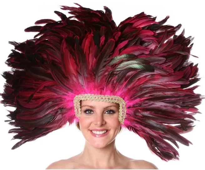 Zucker Feather Products Headdress With Coque Feathers Feather Headpiece 3 Zucker Feather Products Headdress With Coque Feathers Feather Headpiece
