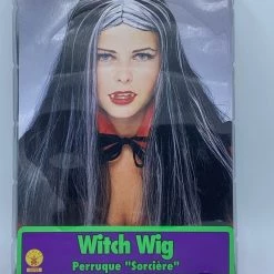 Theatre House Black Witch Wig With White Streaks Newest Products