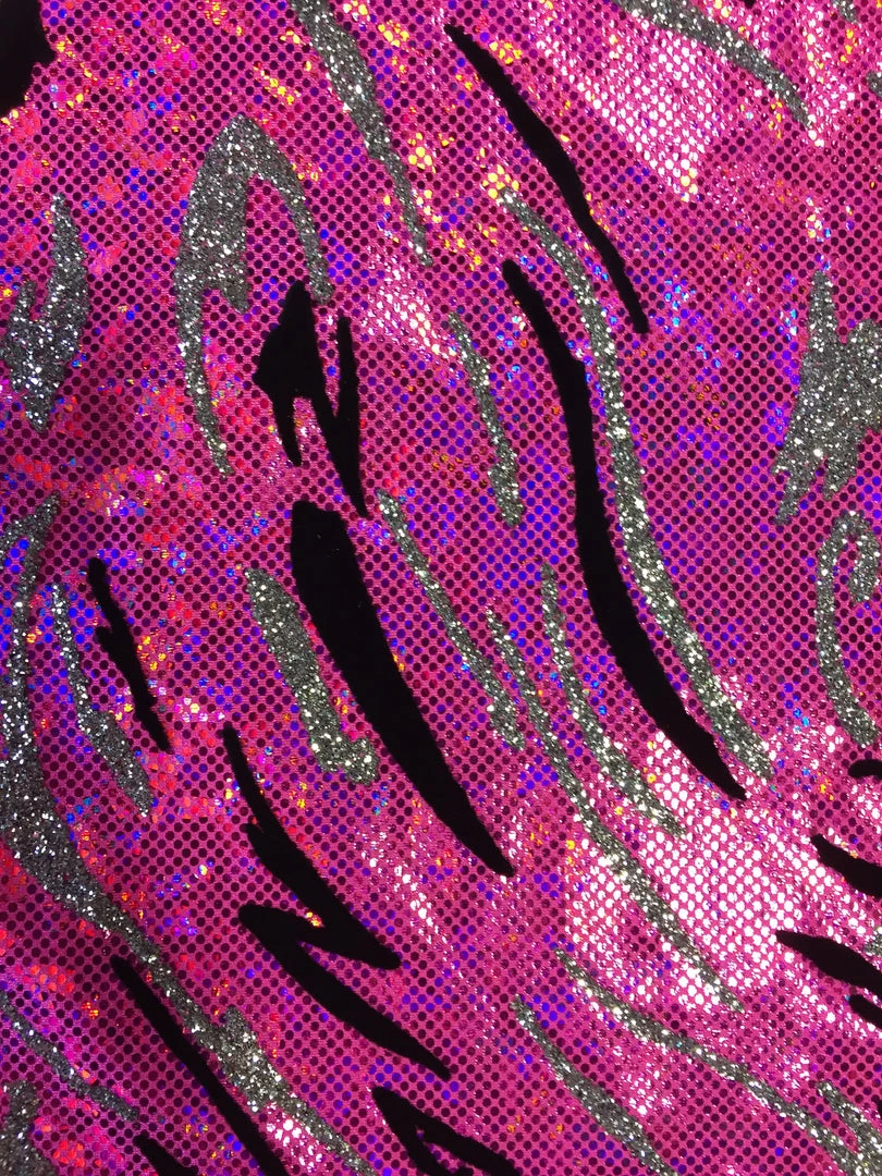 Triple Textile Nylon Spandex Hologram Foil Silver Glitter Black Flocking Swirl Design Newest Products 1 Triple Textile Nylon Spandex Hologram Foil Silver Glitter Black Flocking Swirl Design Newest Products