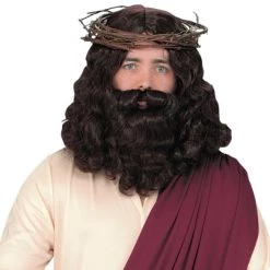 Morris Costumes Plus Size Jesus With Wig And Beard Beards And Mustaches