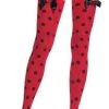 Leg Avenue Lady Bug Knee Top Stockins W/Bow
