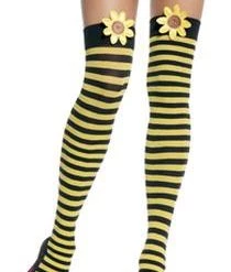 Leg Avenue Daisy Knee Top Stockings W/Bow