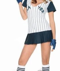Leg Avenue Newest Products Sexy Homerun Hitter Navy Blue Costume