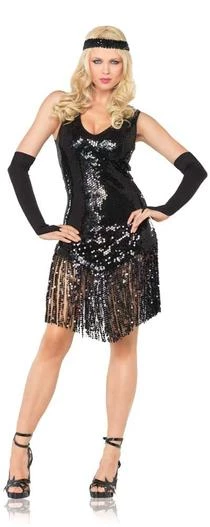 Leg Avenue Sexy Gatsby Girl Costume - Black Newest Products 1 Leg Avenue Sexy Gatsby Girl Costume - Black Newest Products