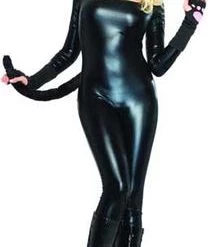 Leg Avenue Sexy Black Cat Suit Costume