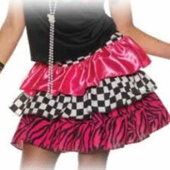 Under Wraps 80's Women's Layered Pink Skirt