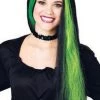 Paper Magic Group Newest Products Color Streaks Witch Wig - Green