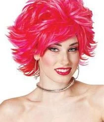 Paper Magic Group Club Shag Wig - Red/Pink Newest Products