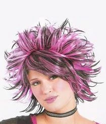 Paper Magic Group Club Shag Wig - Pink/Black Newest Products