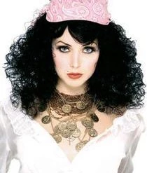 Paper Magic Group Gypsy Wig W/Bandana - Black