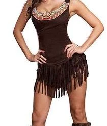 Dream Girl Sexy Plus Pocahottie Costume